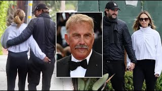 Kevin Costner's exwife moves on with another man while he cries at Cannes