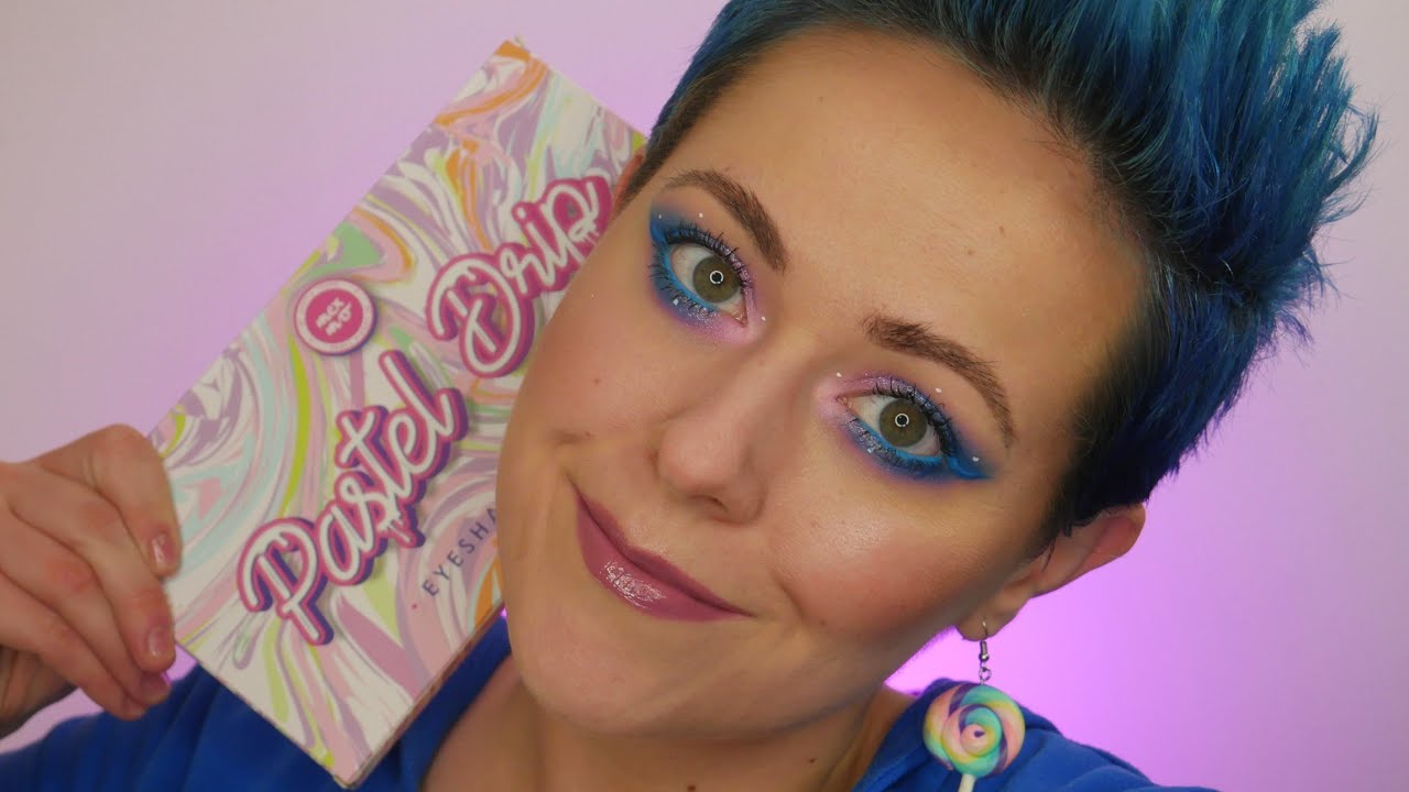 💙Recenzja palety PASTEL DRIP💙Mexmo by Andzia There🍭| Creepy in Pink