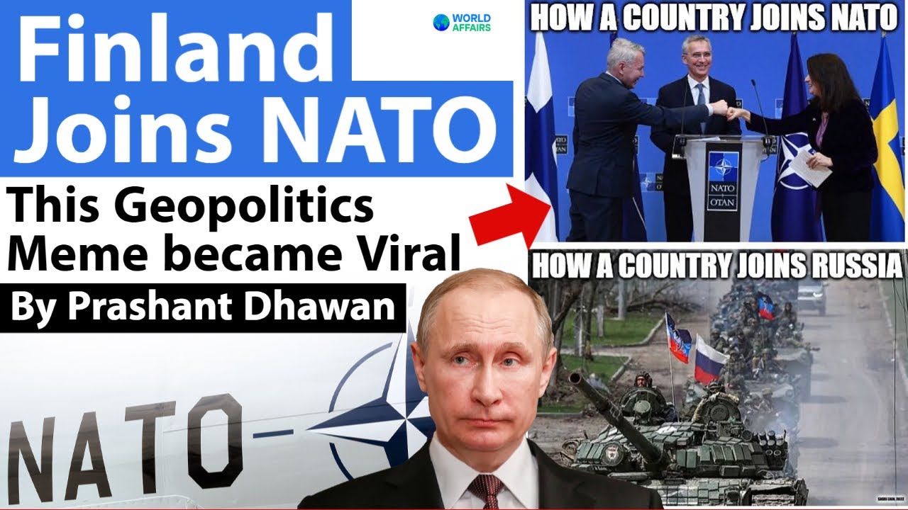 This Geopolitics Meme became Viral after Finland Joined NATO | West laughs  at Putin and Russia - YouTube