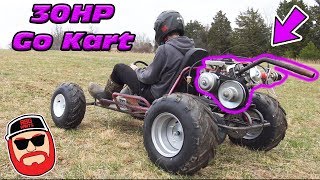 30Hp 440cc Duromax On A Small Go Kart