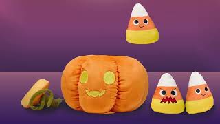 Yummy World Halloween Jack O’Lantern Pumpkin and Candy Corn Interactive Plush Drops on Kidrobot.com