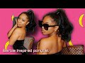 BARBIE INSPIRED PONYTAIL EASY PROTECTIVE STYLE ft.Ali Grace Hair