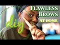 DIY FLAWLESS BROWS AT HOME//NO MORE WAXING//NO PAIN