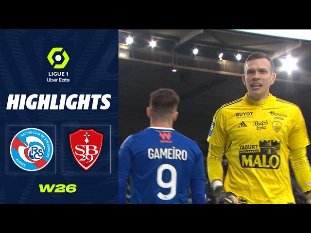 STADE BRESTOIS 29 - RC STRASBOURG ALSACE (1-1) / Highlights (SB29 - RCSA)  2023/2024