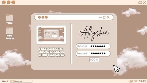 Simple Aesthetic Computer Log In Intro Templates - Free Download and For Use (no text)