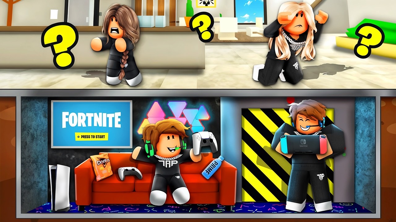 Мы построили СЕКРЕТНЫЙ ИГРОВОЙ БУНКЕР в ролевой игре Брукхейвен.