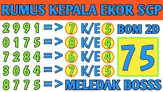 PREDIKSI SGP 14 JULI 2025 | BOCORAN TOGEL SINGAPURA HARI INI | RUMUS KEPALA EKOR SGP JITU