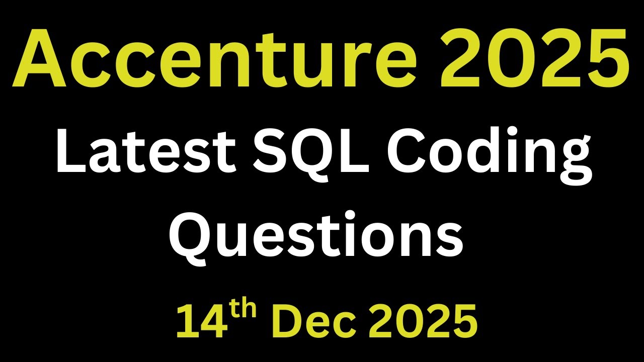 Accenture Technical Assessment SQL Questions | Accenture SQL Questions ...