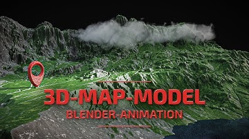 3D-Map-Model – Blender-Animation