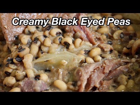 Creamy Good Luck Black Eyed Peas Recipe Happy New Year!