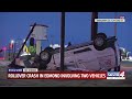 Emergency crews respond to rollover crash in Edmond