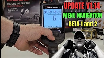 Nokta Legend Update V1.14 (Beta 1 or 2) Menu Walk Through - How to Find The Updates.
