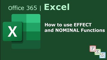 How to convert interest rates using EFFECT and NOMINAL functions in Excel    - Office 365