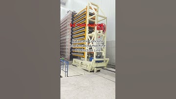 Tiger automatic concrete block machine production line  #blockmakingmachine