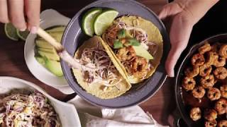 Handmade Corn Tortillas \& Shrimp Taco Recipe