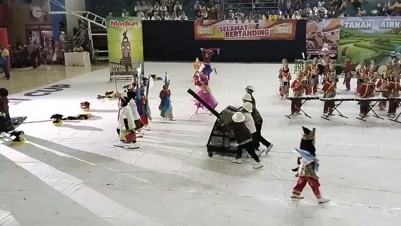 Penampilan drumband TK Aba 7 Kota Madiun dalam perlombaan PDBI 2026