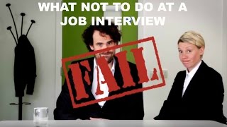 JOB INTERVIEW GONE WRONG! What NOT to do at an INTERVIEW