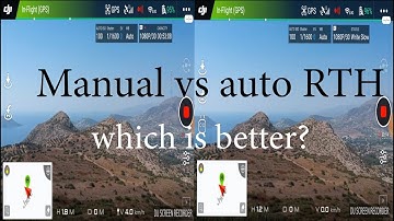 Dji Spark  RTH vs MANUAL return. Which is better?