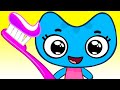 Brush Your Teeth Song #3 | Kit and Kate Nursery Rhymes & Kids Songs