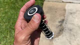How to fix a weed wacked RainBird sprinkler head that popped out