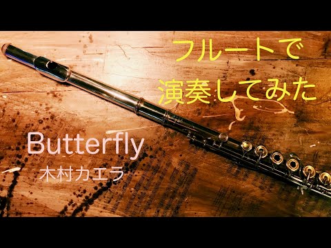 【フルートで演奏してみた】”Butterfly” 木村カエラ