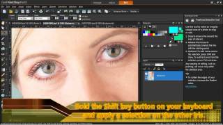 Changing Eye Color in PaintShop Pro X5 screenshot 4