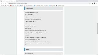 What are generic classes in Java| What is generic class in Java with example