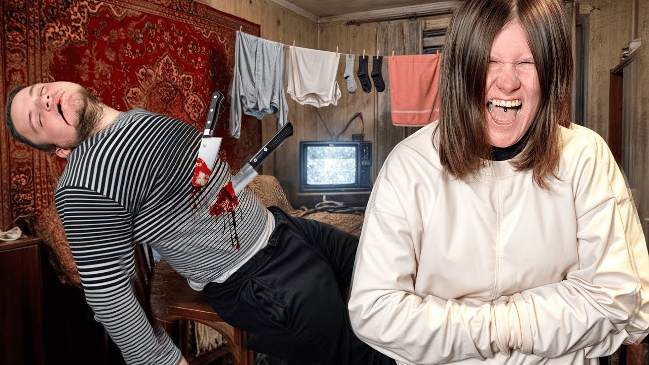 ДЕРЕВЕНСКАЯ СУМАСШЕДШАЯ ОКАЗАЛАСЬ УБИЙЦЕЙ И УБИЛА АЛКАША