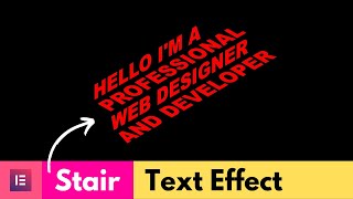 [STAIR EFFECT] Create an Animated Text Hover Effects in Elementor | Elementor Cool Effects