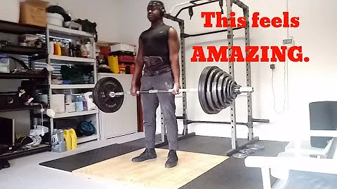 470lb Deadlift PR // 405lbs×5 | Breaking In This New Platform.