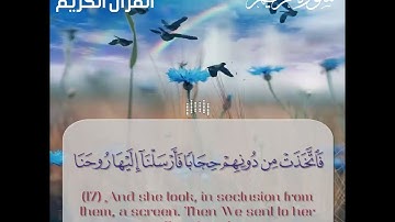 فاتخذت من دونهم حجابا تلاوة رائعة من سورة مريم للقارئ الشيخ أحمد الرزيقى رحمه الله