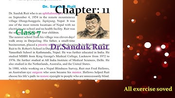Class 7 English Chapter 11 Exercise | Dr.sanduk Ruit Full Exerise Question answer/Nepal-Edycation//