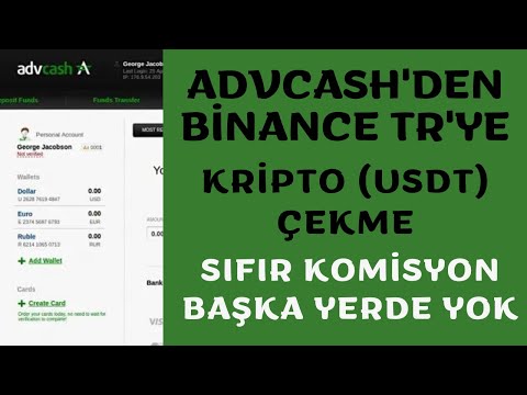 Advcash Hesabından Binance Borsasına Kripto Gönderme #usdt #trc20