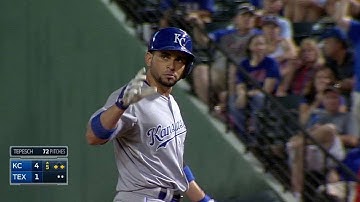 KC@TEX: Infante plates a pair with single to center