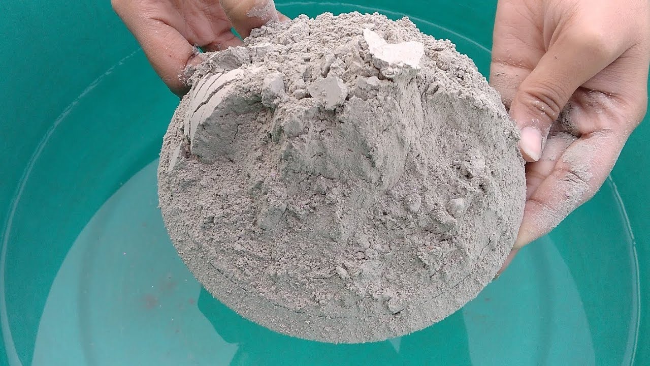 Pure Cement water pouring in lots of water 🤤💦💦💦💦💦💦💦|| CYC ASMR - YouTube