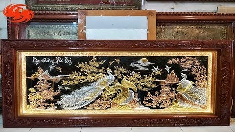Bức tranh đồng ngọc đường phú quý dát vàng cao cấp