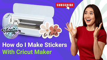 How to Make Stickers With Cricut Maker? (Beginners Tutorial!) #howtomake #cricutmade #vinyl #sticker