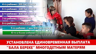 Установлена единовременная выплата "Бала береке" многодетным матерям