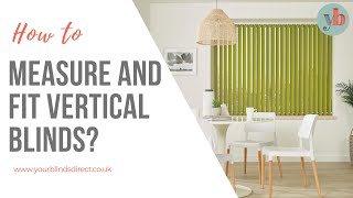 How to measure and fit Vertical Blinds (inside recess)?