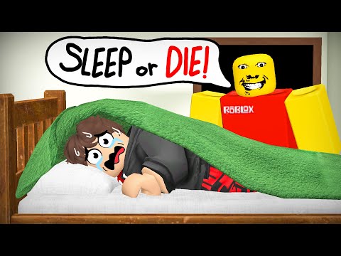 Surviving OVERNIGHT with KILLER DAD in Roblox