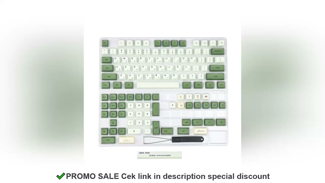 Matcha Dye Sub ZDA PBT Keycap Similar to XDA Japanese Korean Russian For MX Keyboard 104 87 61 Melod