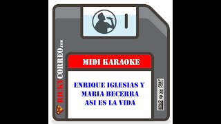 Enrique Iglesias Y Maria Becerra - Asi Es La Vida VIDEO KARAOKE