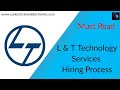 L  t technology services hiring process online test interview question