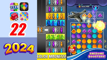 Elevator Sorting!, Jelly Field!, Color Blocks 3D!, Dots Smash! | Next Top Charts