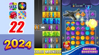 Elevator Sorting!, Jelly Field!, Color Blocks 3D!, Dots Smash! | Next Top Charts screenshot 2