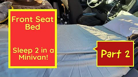 Sleeping in my front seat• No Build Minivan Camper •Dodge Grand Caravan