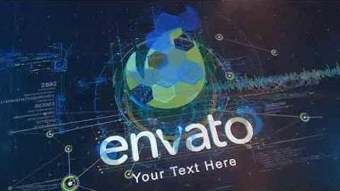 2117  - High Tech Logo Reveal future technology animation intro