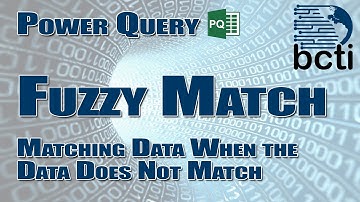 Power Query - Fuzzy Match (Improve lookup accuracy when working with inaccurate data)