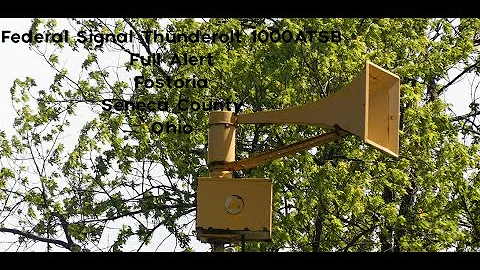 Federal Signal Thunderbolt 1000ATSB | Full Alert | Fostoria, Ohio
