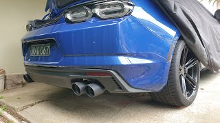 6th Gen Camaro Borla S axleback and sound comparison